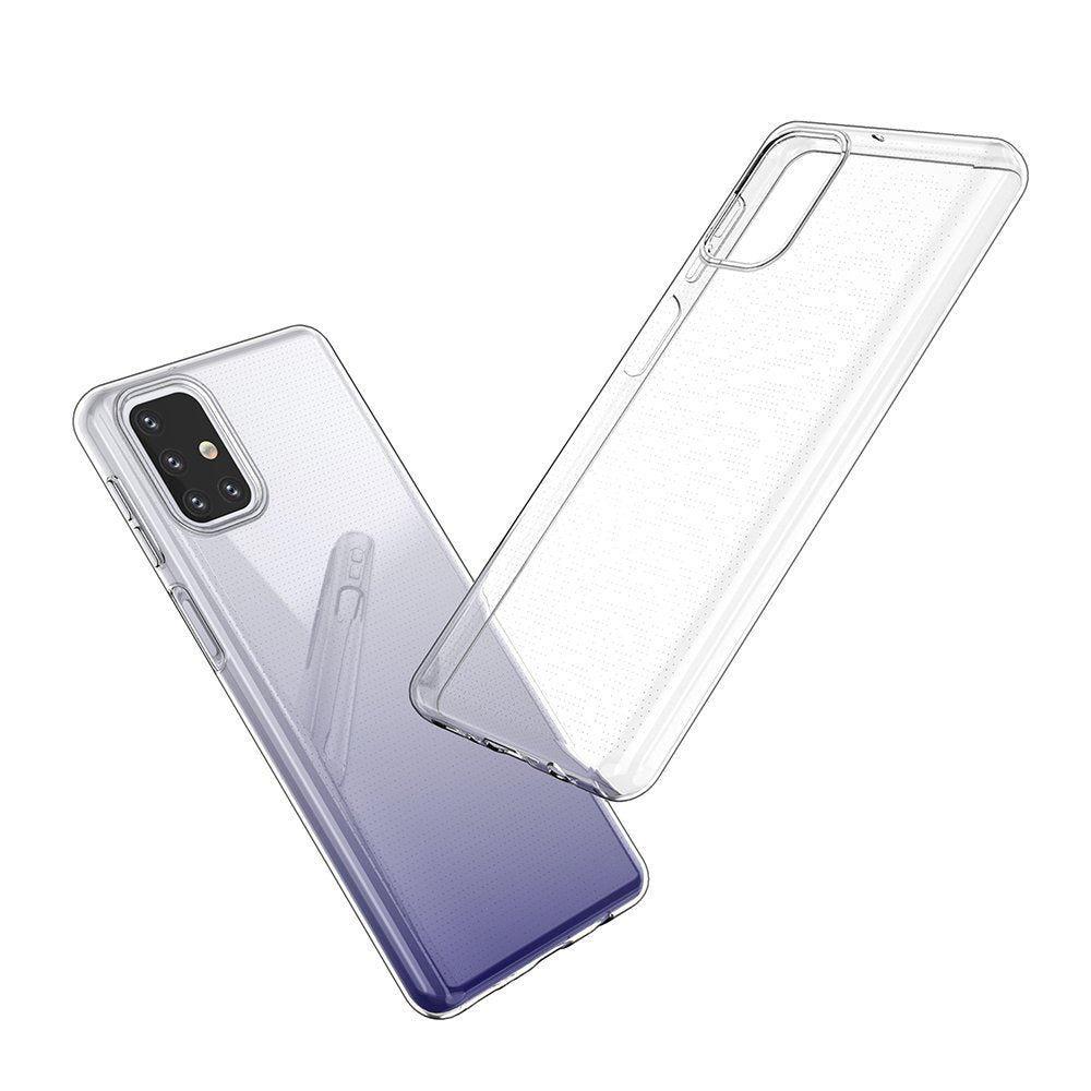 Capa ultra clara de 05 mm em gel TPU para Samsung Galaxy M31s transparente