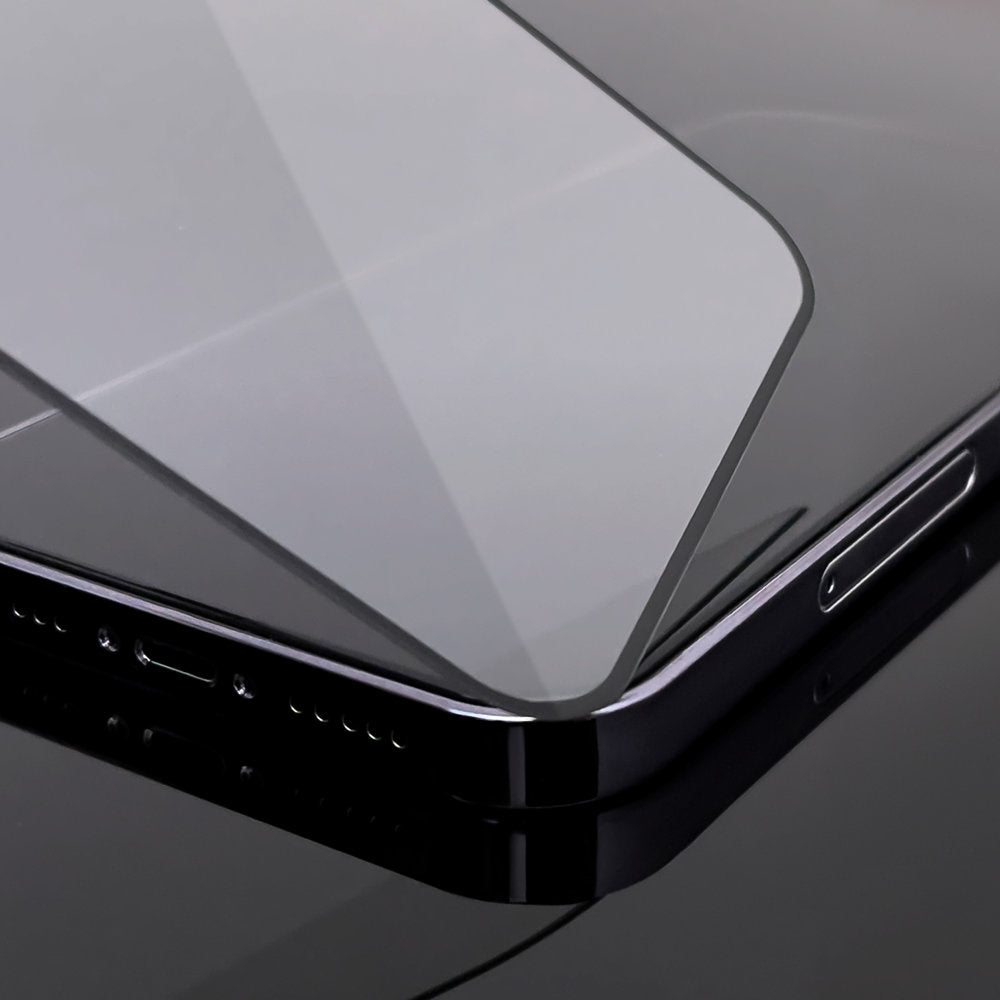 Wozinsky vidro temperado cola total protetor de tela super resistente totalmente coberto com moldura de case amigável para iPhone 12 mini preto