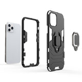 Ring Armor Case Kickstand Capa resistente e resistente para iPhone 12 Pro  -  iPhone 12 azul
