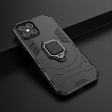 Ring Armor Case Kickstand Capa resistente e resistente para iPhone 12 Pro Max preto