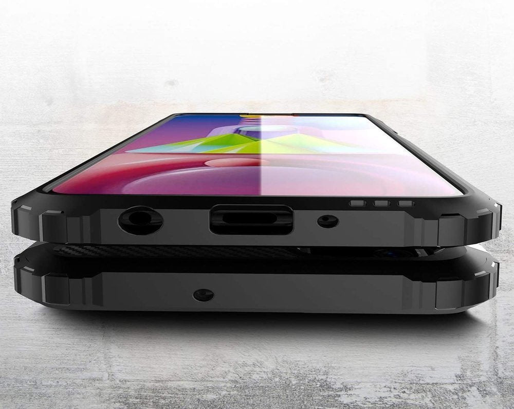 Capa Hybrid Armor Capa resistente e resistente para Samsung Galaxy M51 preta