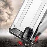 Capa Hybrid Armor Capa resistente e resistente para Samsung Galaxy M51 preta