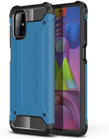 Capa Hybrid Armor Capa resistente e resistente para Samsung Galaxy M51 azul