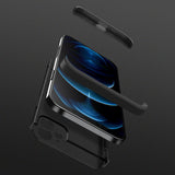 GKK 360 Capa de proteção frontal e traseira capa de corpo inteiro iPhone 12 mini preto