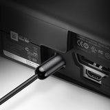 Cabo de fibra óptica de áudio digital Ugreen 1 m Toslink SPDIF cinza (70890)