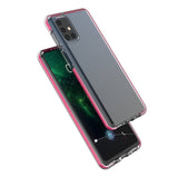 Capa protetora de gel de TPU transparente com moldura colorida para Samsung Galaxy M31s azul claro