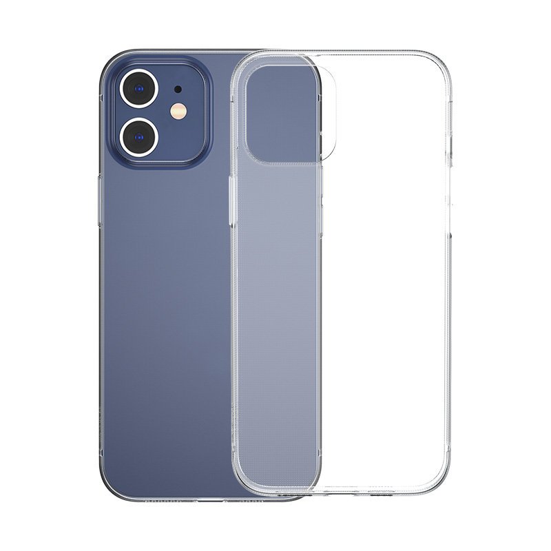 Baseus Simple Case Capa de gel flexível para iPhone 12 Pro  -  iPhone 12 Transparente (ARAPIPH61N-02)