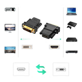 Ugreen HDMI (fêmea) - adaptador DVI 24 + 1 (macho) FHD 60 Hz preto (20124)
