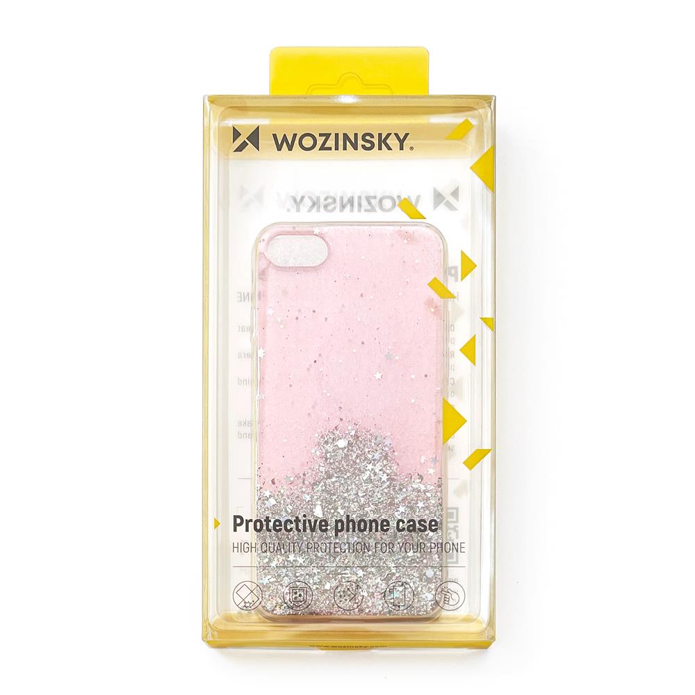 Capa Wozinsky Star Glitter Shining para Samsung Galaxy M31s rosa