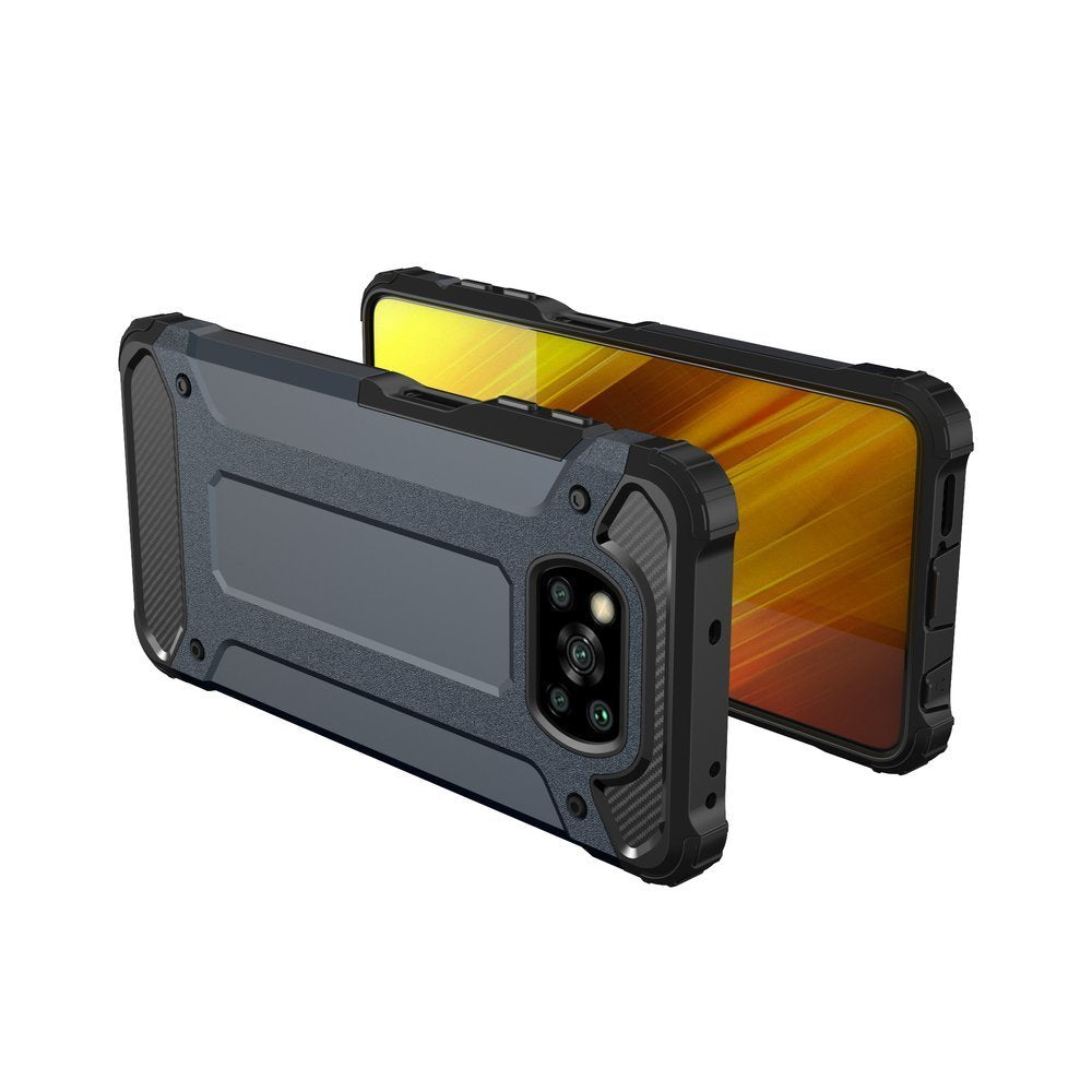 Capa Hybrid Armor Capa resistente e resistente para Xiaomi Poco X3 NFC  -  Poco X3 Pro preto