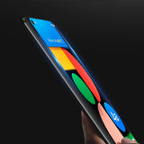 Protetor de tela resistente de vidro temperado Dux Ducis 10D totalmente coberto com moldura para Google Pixel 4a 5G preto (case amigável)