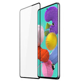 Protetor de tela resistente de vidro temperado 9D Dux Ducis 9D totalmente coberto com armação para Samsung Galaxy A51 preto (case amigável)