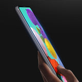 Protetor de tela resistente de vidro temperado 9D Dux Ducis 9D totalmente coberto com armação para Samsung Galaxy A51 preto (case amigável)