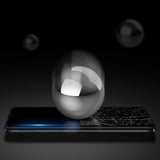 Protetor de tela resistente de vidro temperado Dux Ducis 9D totalmente coberto com armação para Samsung Galaxy A42 5G preto (case amigável)