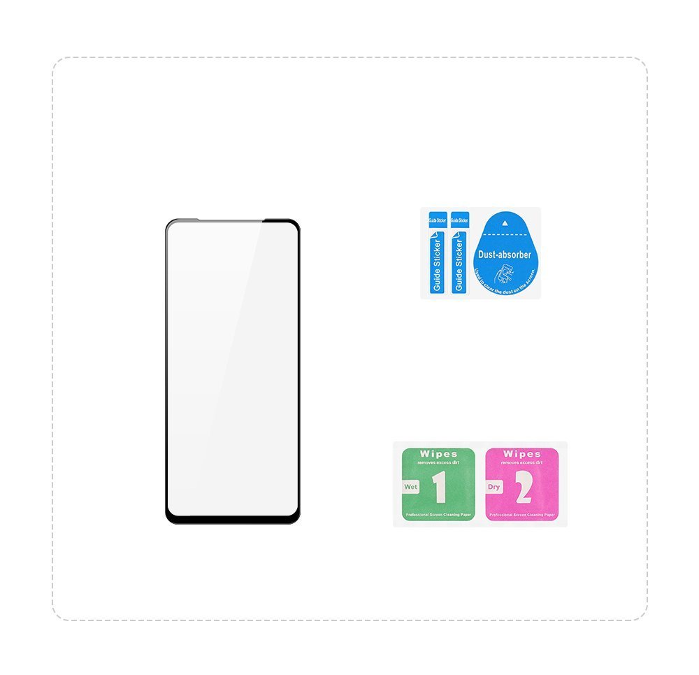 Protetor de tela resistente de vidro temperado 9D Dux Ducis 9D totalmente coberto com armação para Samsung Galaxy A11  -  M11 preto (case amigável)