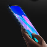 Protetor de tela resistente de vidro temperado 9D Dux Ducis 9D totalmente coberto com armação para Huawei P40 Lite E preto (case amigável)
