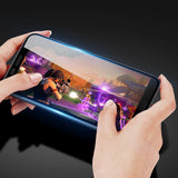 Protetor de tela resistente de vidro temperado Dux Ducis 9D totalmente coberto com armação para Huawei Y5p preto (case amigável)