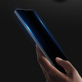 Protetor de tela resistente de vidro temperado 9D Dux Ducis 9D totalmente coberto com moldura para Xiaomi Redmi Note 8 Pro preto (case amigável)