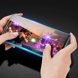 Protetor de tela resistente de vidro temperado Dux Ducis 9D totalmente coberto com armação para Xiaomi Redmi Note 9 Pro  -  Redmi Note 9S preto (case amigável)