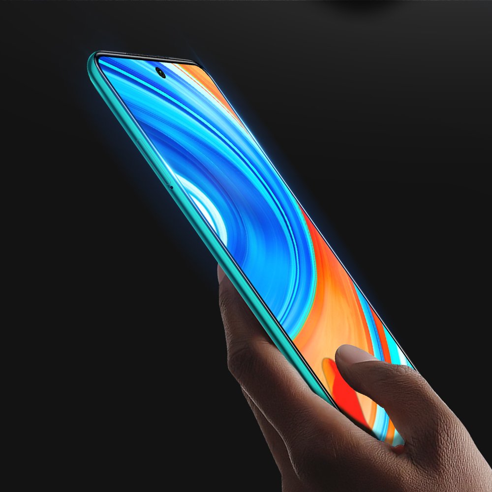 Protetor de tela resistente de vidro temperado Dux Ducis 9D totalmente coberto com armação para Xiaomi Redmi Note 9 Pro  -  Redmi Note 9S preto (case amigável)