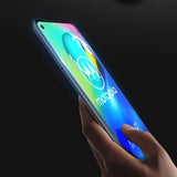 Protetor de tela resistente de vidro temperado 9D Dux Ducis 9D totalmente coberto com armação para Motorola Moto G8 Power black (case amigável)