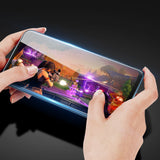 Protetor de tela resistente de vidro temperado 9D Dux Ducis 9D totalmente coberto com armação para Motorola Moto G8 Power black (case amigável)