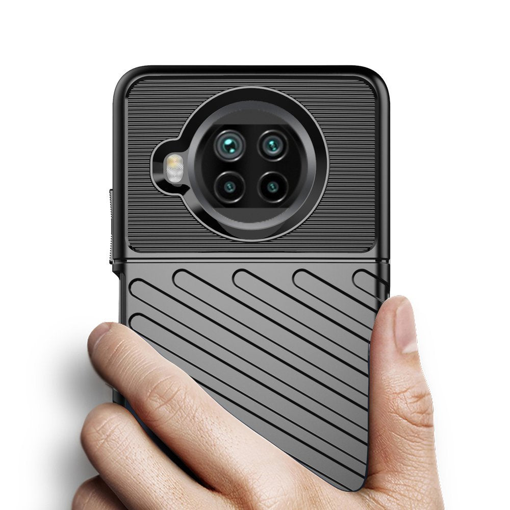 Capa Thunder Capa flexível resistente resistente em TPU para Xiaomi Mi 10T Lite preto