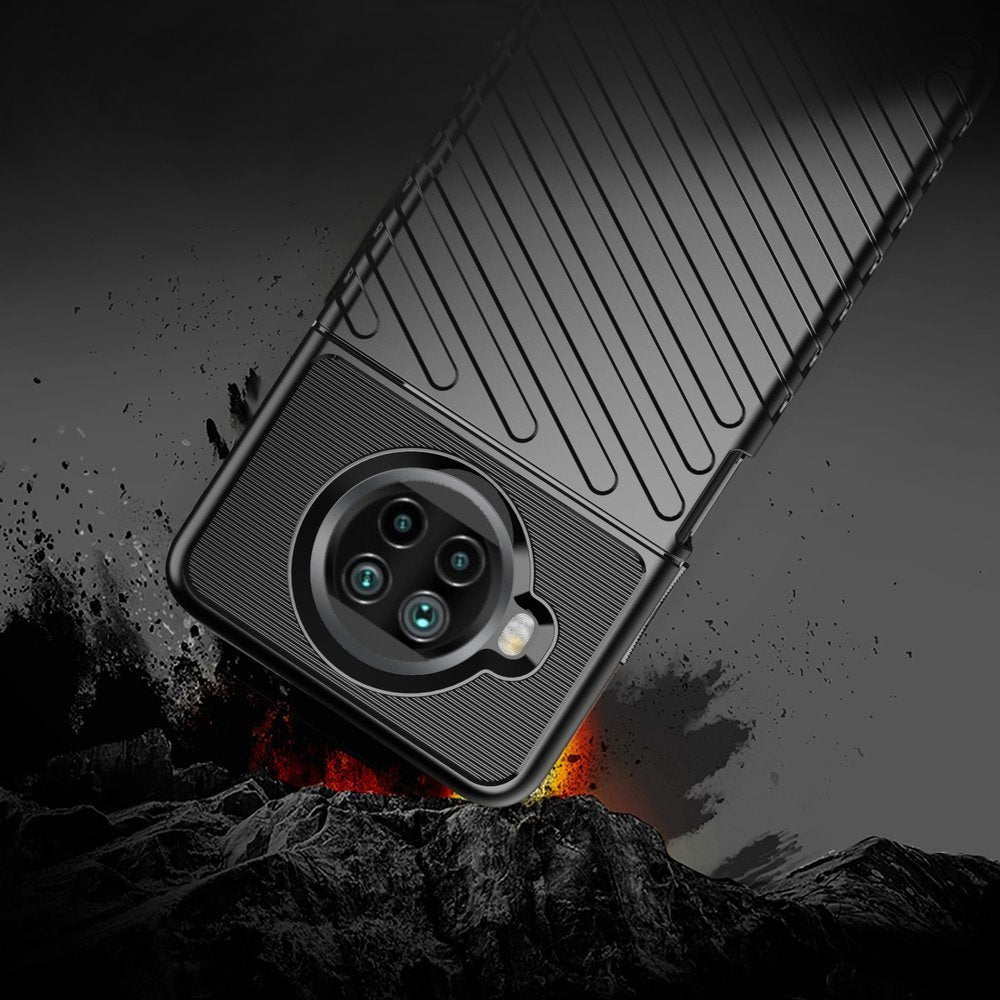 Capa Thunder Capa flexível resistente resistente em TPU para Xiaomi Mi 10T Lite preto