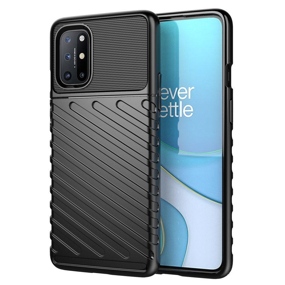Capa Thunder flexível capa resistente resistente em TPU para OnePlus 8T preto