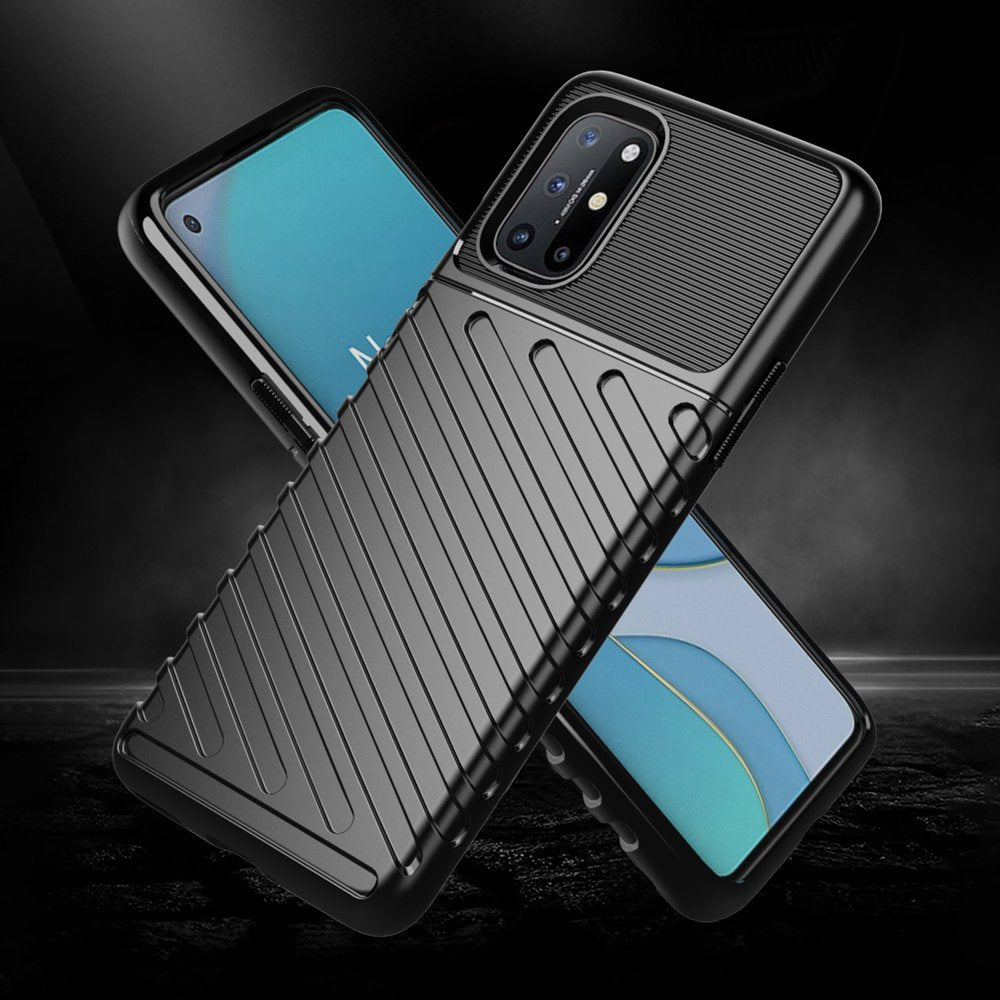 Capa Thunder flexível capa resistente resistente em TPU para OnePlus 8T preto