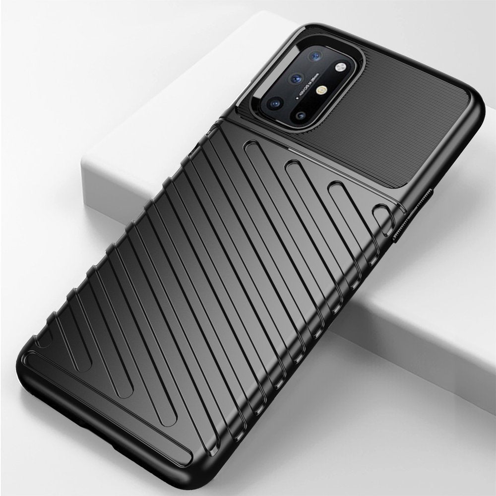 Capa Thunder flexível capa resistente resistente em TPU para OnePlus 8T preto