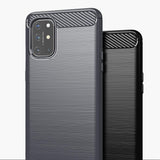 Estojo de carbono Estojo flexível de TPU para OnePlus 8T preto