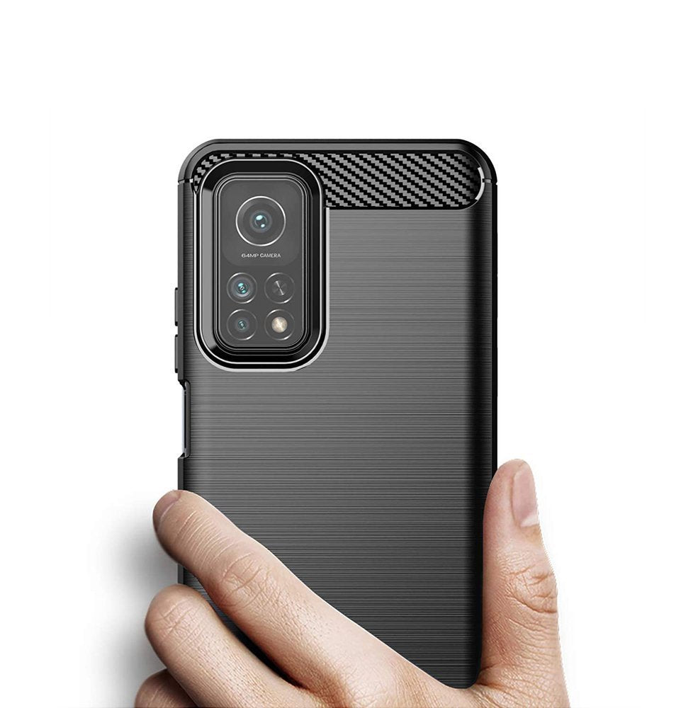 Capa carbono Capa flexível de TPU para Xiaomi Mi 10T Pro  -  Mi 10T preta