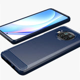 Capa carbono Capa flexível de TPU para Xiaomi Mi 10T Lite preto