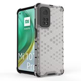 Capa de armadura em caixa de favo de mel com pára-choque de TPU para Xiaomi Mi 10T Pro  -  Mi 10T preto