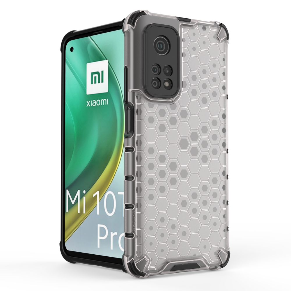 Capa de armadura em caixa de favo de mel com amortecedor de TPU para Xiaomi Mi 10T Pro  -  Xiaomi Mi 10T verde