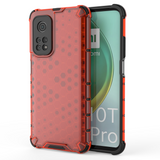 Capa de armadura de caixa de favo de mel com amortecedor de TPU para Xiaomi Mi 10T Pro  -  Xiaomi Mi 10T vermelho