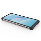 Capa de armadura de caixa de favo de mel com pára-choque de TPU para Xiaomi Mi 10T Lite azul