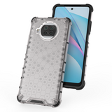 Capa de armadura em caixa de favo de mel com pára-choque de TPU para Xiaomi Mi 10T Lite verde