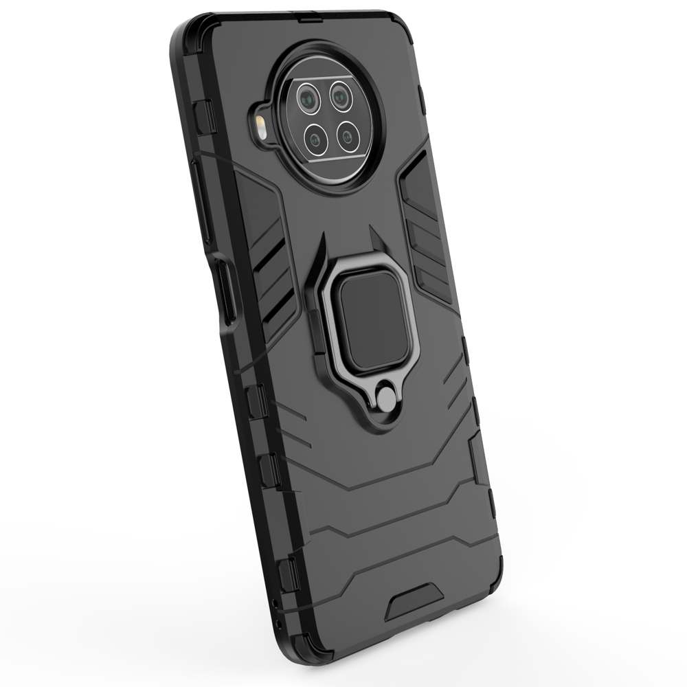 Capa armadura resistente com anel para Xiaomi Mi 10T Lite preto