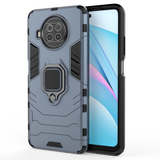 Capa de armadura de anel suporte resistente e resistente para Xiaomi Mi 10T Lite azul