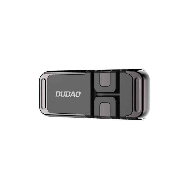 Dudao autoadesivo suporte magnético universal para telefone com suporte para carro para organizador de cabos de painel preto (F11s)