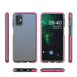 Capa protetora de gel TPU transparente com moldura colorida para Samsung Galaxy M51 mint