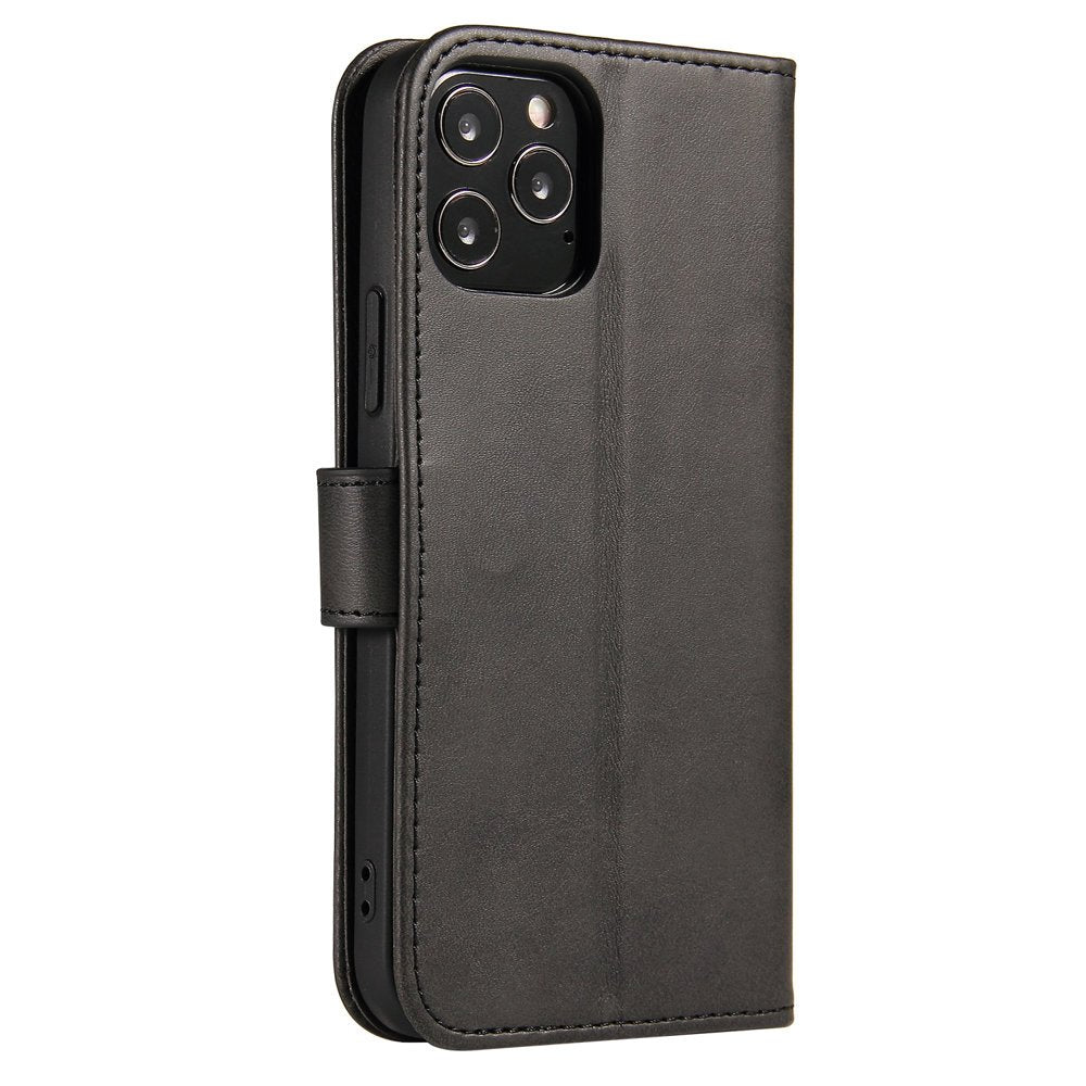 Estojo magnético elegante estante tipo estante com suporte para iPhone 12 Pro  -  iPhone 12 preto