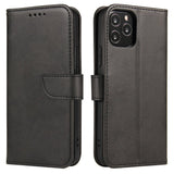 Estojo magnético elegante estante tipo estante com suporte para iPhone 12 Pro  -  iPhone 12 preto