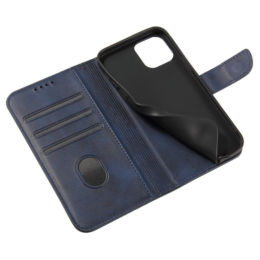 Estojo magnético elegante estante tipo estante com suporte para iPhone 12 Pro  -  iPhone 12 azul