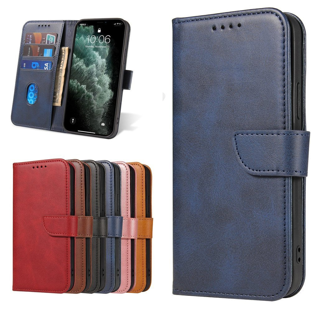 Estojo magnético elegante estante tipo estante com suporte para iPhone 12 Pro  -  iPhone 12 azul