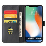 Estojo magnético elegante estante tipo estante com suporte para iPhone XS  -  iPhone X preto