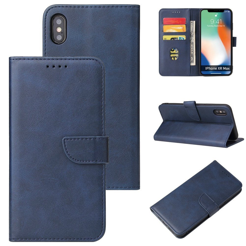 Estojo Ímã elegante estante tipo estante com suporte para iPhone XS  -  iPhone X azul