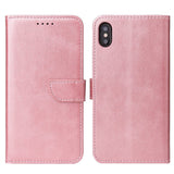 Estojo magnético elegante estante tipo estante com suporte para iPhone XS  -  iPhone X rosa